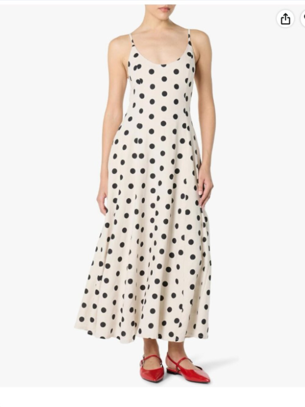 The Drop Womens Luna Scoop Neck Linen Maxi Dress